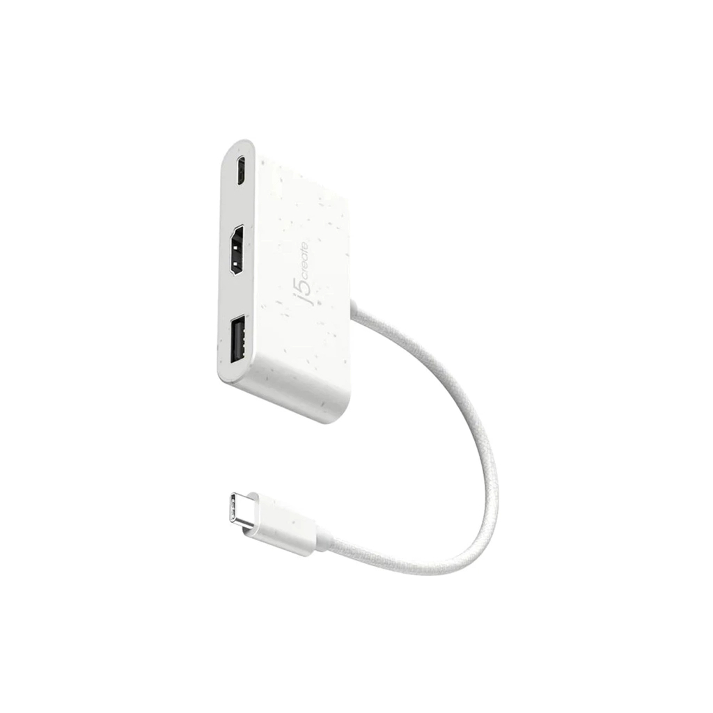 Концентратор J5create USB-C 3-in-1 1xHDMI + 1xUSB 3.2 + 1xUSB-C PD100W black (JCA379EW-N) Концентратор J5create USB-C 3-in-1 1xHDMI + 1xUSB 3.2 + 1xUSB-C PD100W black (JCA379EW-N)