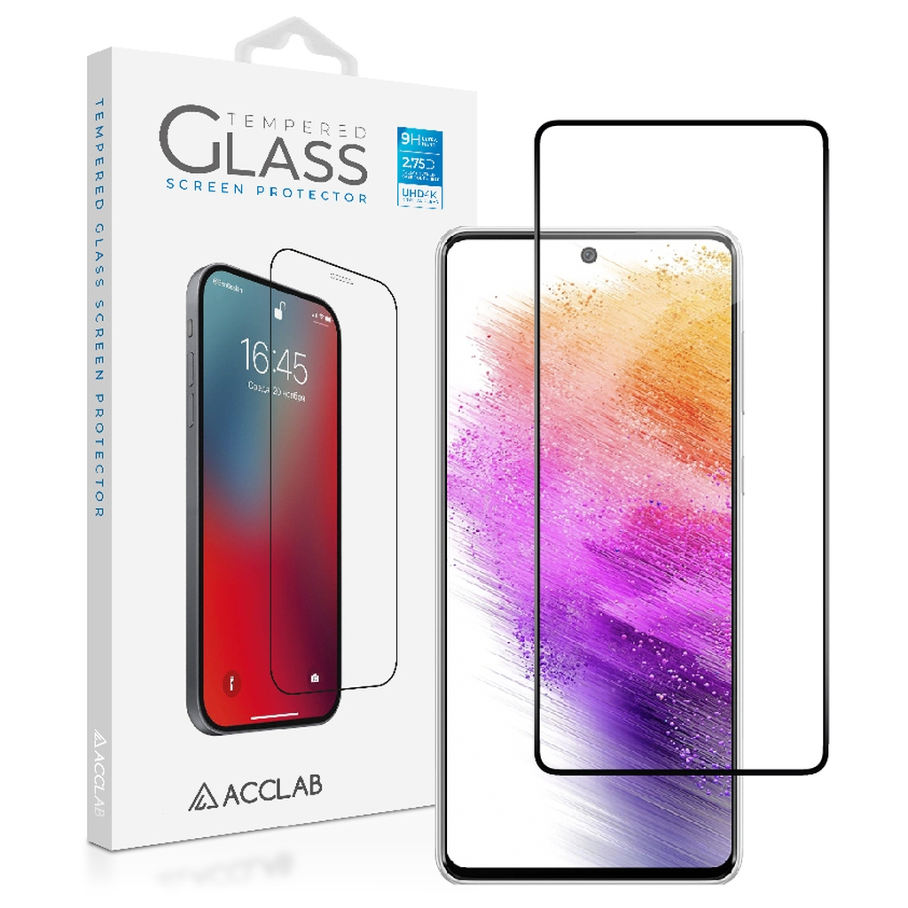 Скло захисне ACCLAB Full Glue Samsung A73 5G Black (1283126522505)