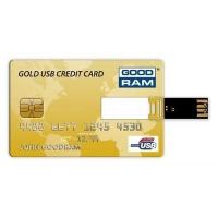 USB флеш накопичувач Goodram 4Gb Gold Credit Card (PD4GH2GRCCPR9)