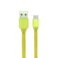 Дата кабель USB 2.0 AM to Micro 5P 1.0m Nylon Seria Gold Gelius (40401)