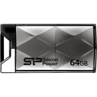USB флеш накопичувач Silicon Power 64GB Touch 850 Titanium USB 2.0 (SP064GBUF2850V1T)