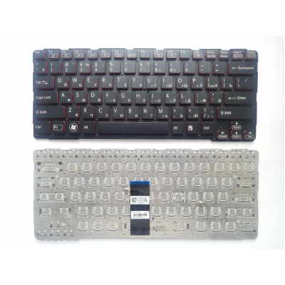 Sony E14 Series laptop keyboard black with red edging/frameless backlight RU (9Z.N6BBF.C0R/SDCBF)