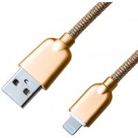 Дата кабель USB 2.0 AM to Lightning 1.0m 1.5A Gold Grand-X (ML02G)