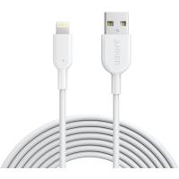 Дата кабель USB 2.0 AM to Lightning 3.0m White Anker (A8434H21)