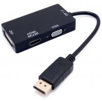 Перехідник Display Port to HDMI. DVI. VGA Extradigital (KBV1734)