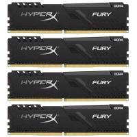 Модуль пам'яті для комп'ютера DDR4 64GB (4x16GB) 2400 MHz Fury Black Kingston Fury (ex.HyperX) (HX424C15FB4K4/64)