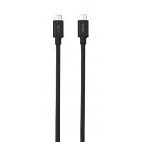 Дата кабель USB-C to USB-C URBAN 1.0m USB 2.0 480Mbps PD2.0 BLACK Trust (21176)