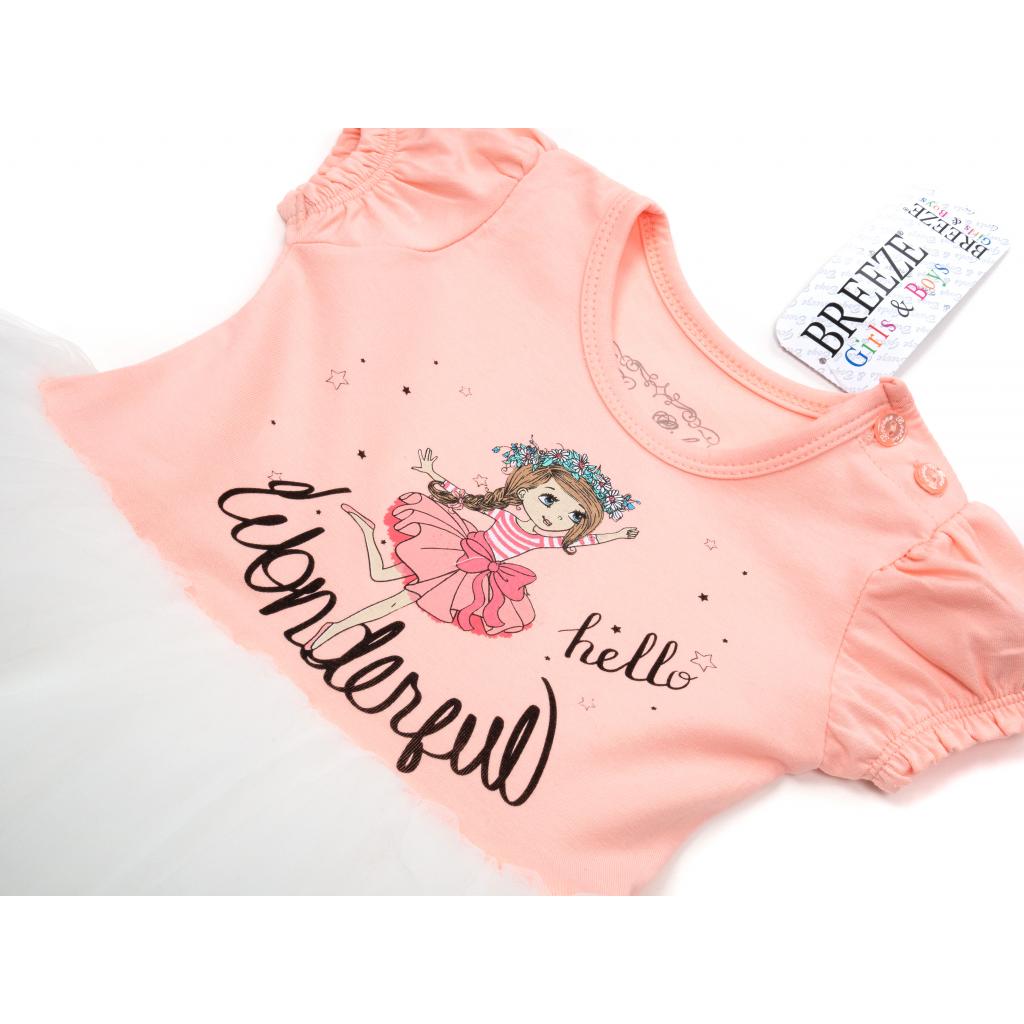 Плаття дитяче Breeze з фатіновой спідницею (15764-80G-peach)