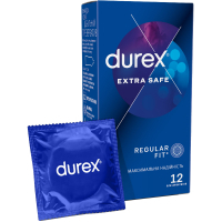 Презервативи Durex Extra Safe з силіконовою змазкою максимальна надійність 12 шт. (5010232954205)