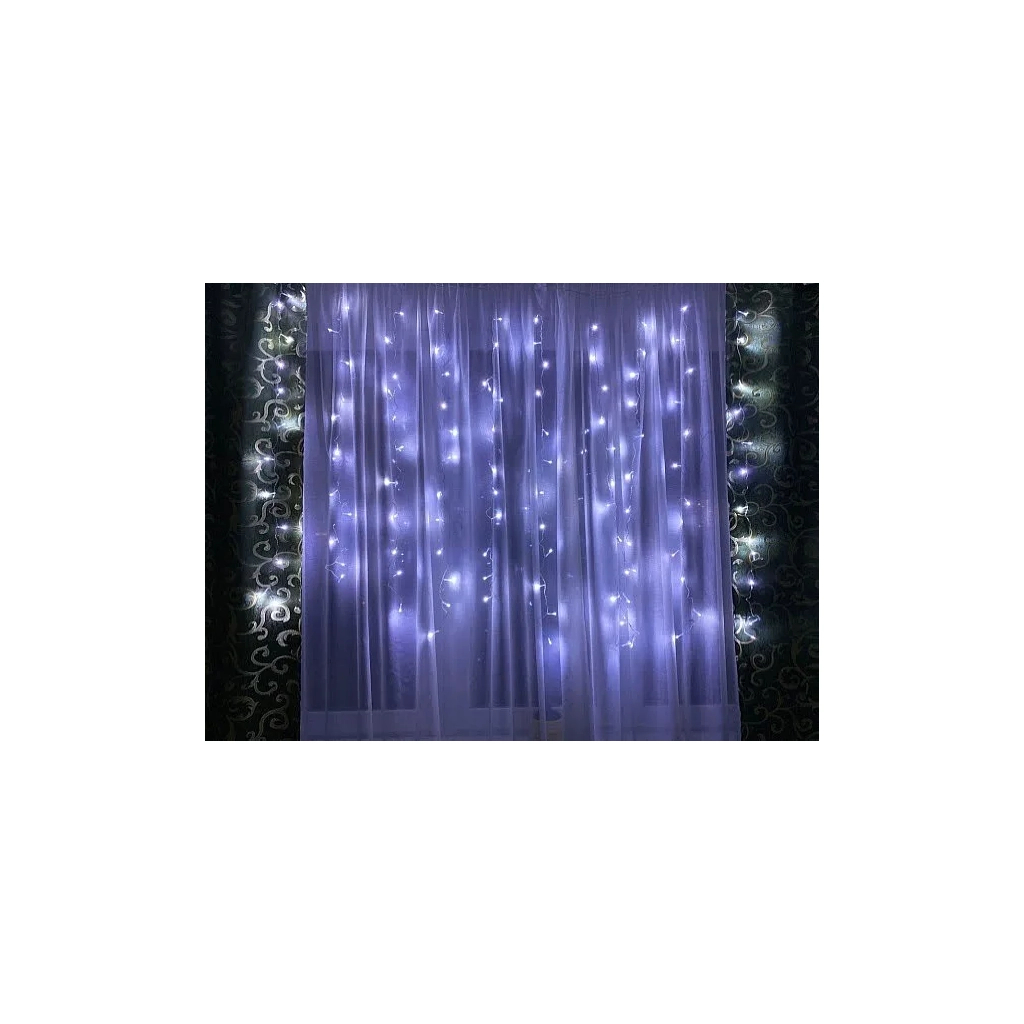 Гірлянда BPNY штора White 144 LED,1.2Мх1.5М, 220V, 8.6W (102971) Гірлянда BPNY штора White 144 LED,1.2Мх1.5М, 220V, 8.6W (102971)
