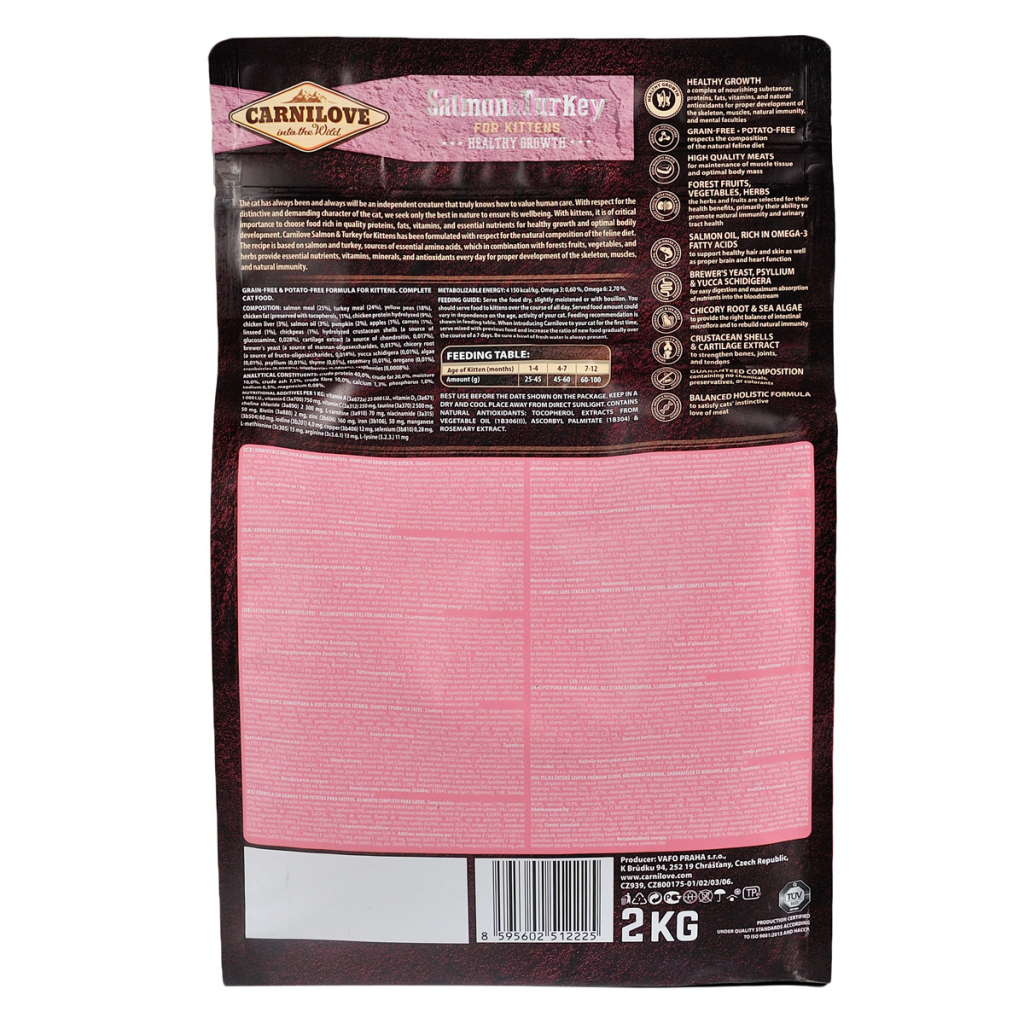 Сухий корм для кішок Carnilove Cat Kitten 2 кг (8595602512225)