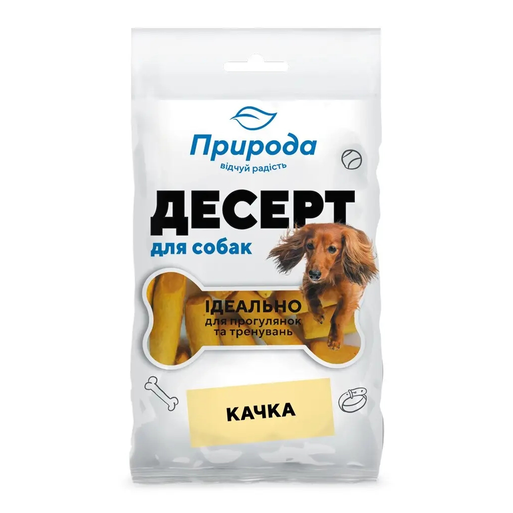 Ласощі для собак Природа Качка 100 г (4823082417759)