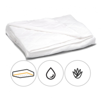 Mattress pad MirSon tencel (Modal) two-sided Aloe Vera 313 200x200 cm (2200000355393)