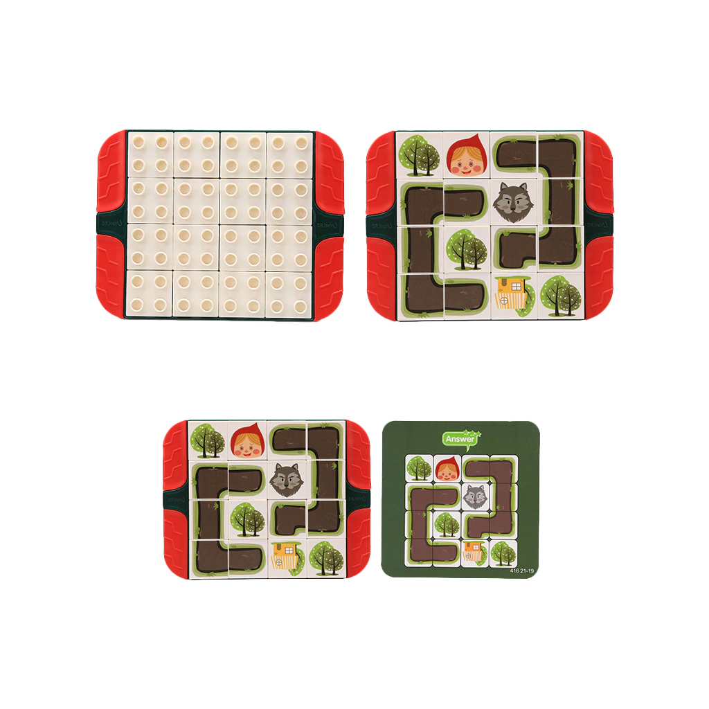 Конструктор Wange Червона шапочка - гра лабіринт + книжка (WNG-416) Конструктор Wange Червона шапочка - гра лабіринт + книжка (WNG-416)