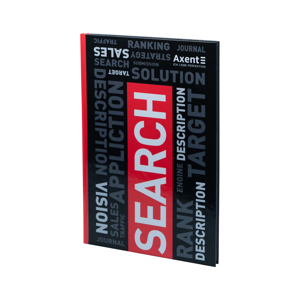 Канцелярська книга Axent Colors А4, 80 аркушів, клітинка, червона (8421-08-A)