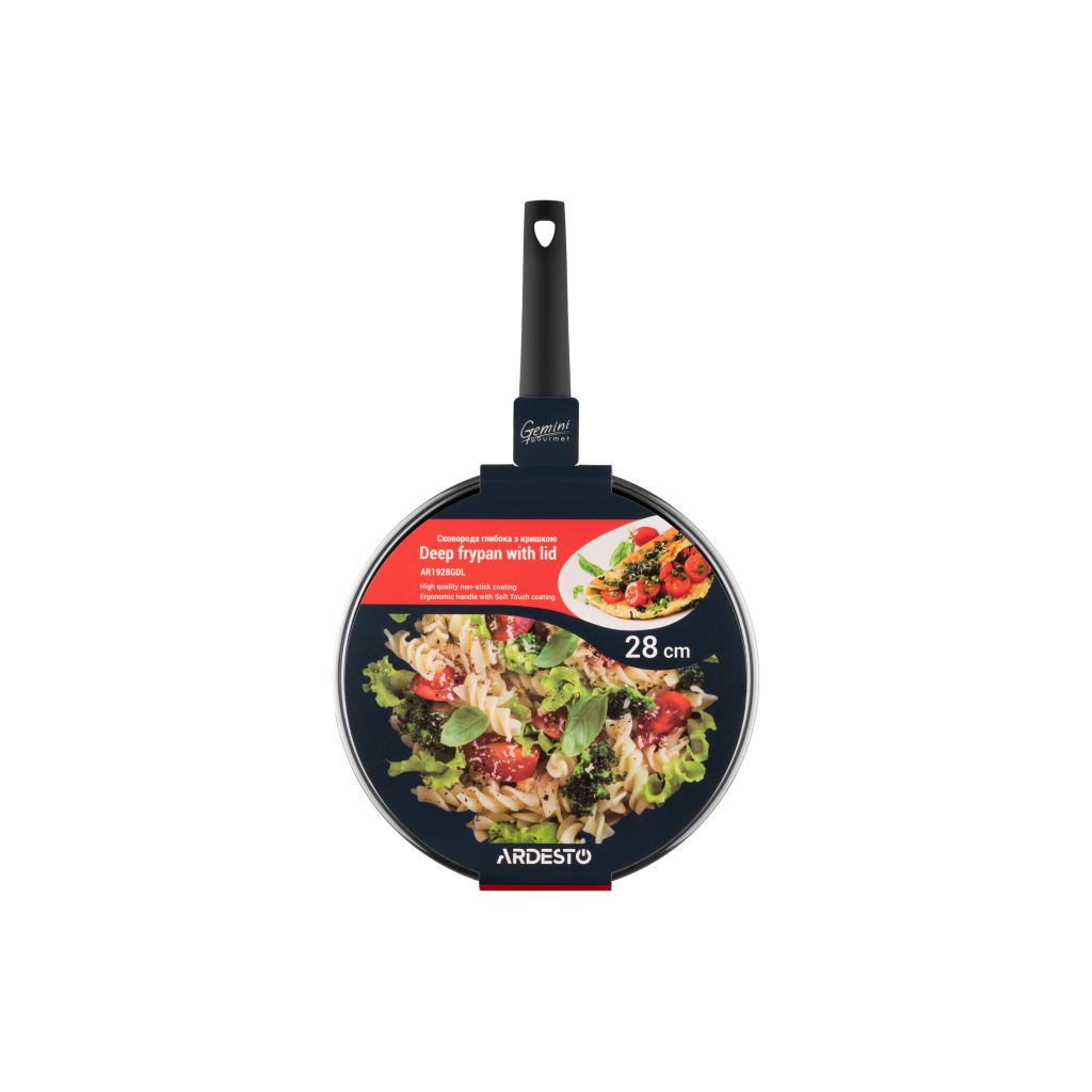 Сковорода Ardesto Gemini Gourmet Viareggio Cover Grey 28 см (AR1928GDL) Сковорода Ardesto Gemini Gourmet Viareggio Cover Grey 28 см (AR1928GDL)