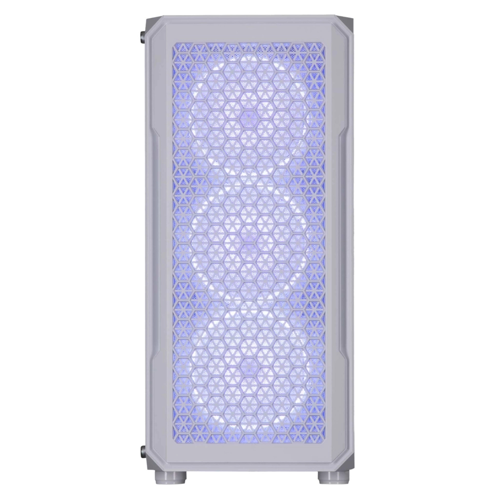 Корпус 2E Gaming Hexagon G338W, без БЖ, 2xUSB 3.0, 1xUSB Type-C, 1x120mm, 3x120mm ARGB, TG Side Panel, AT (2E-G338W)