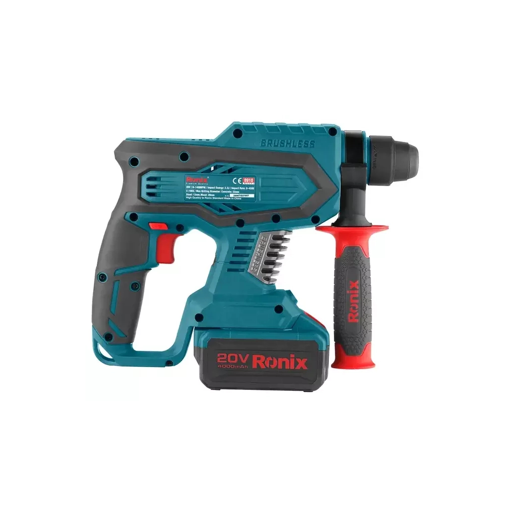 Перфоратор Ronix акумуляторний 20В, 4Ah х 2 (8910K)