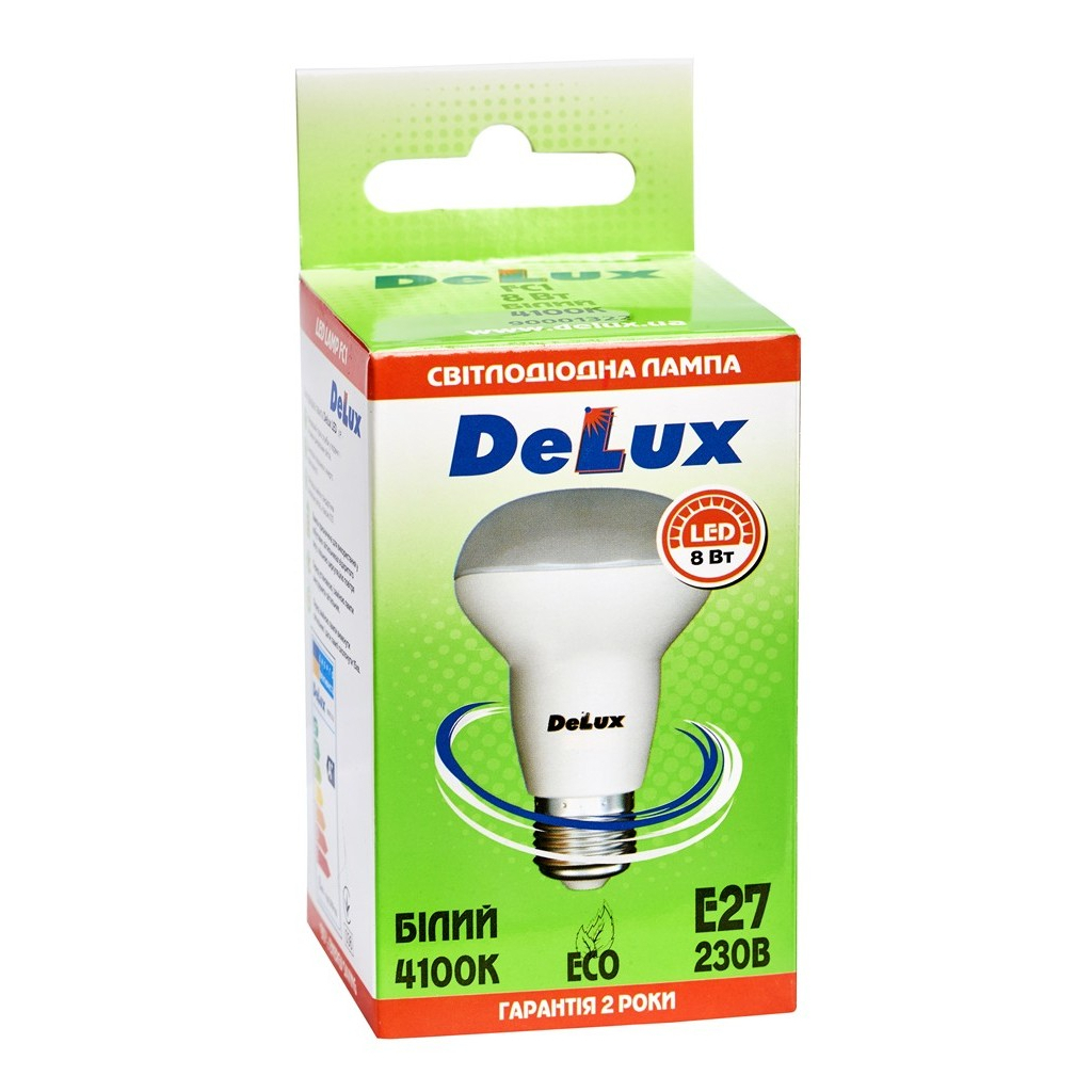 Лампочка Delux FC1 8 Вт R63 4100K 220В E27 (90020564)