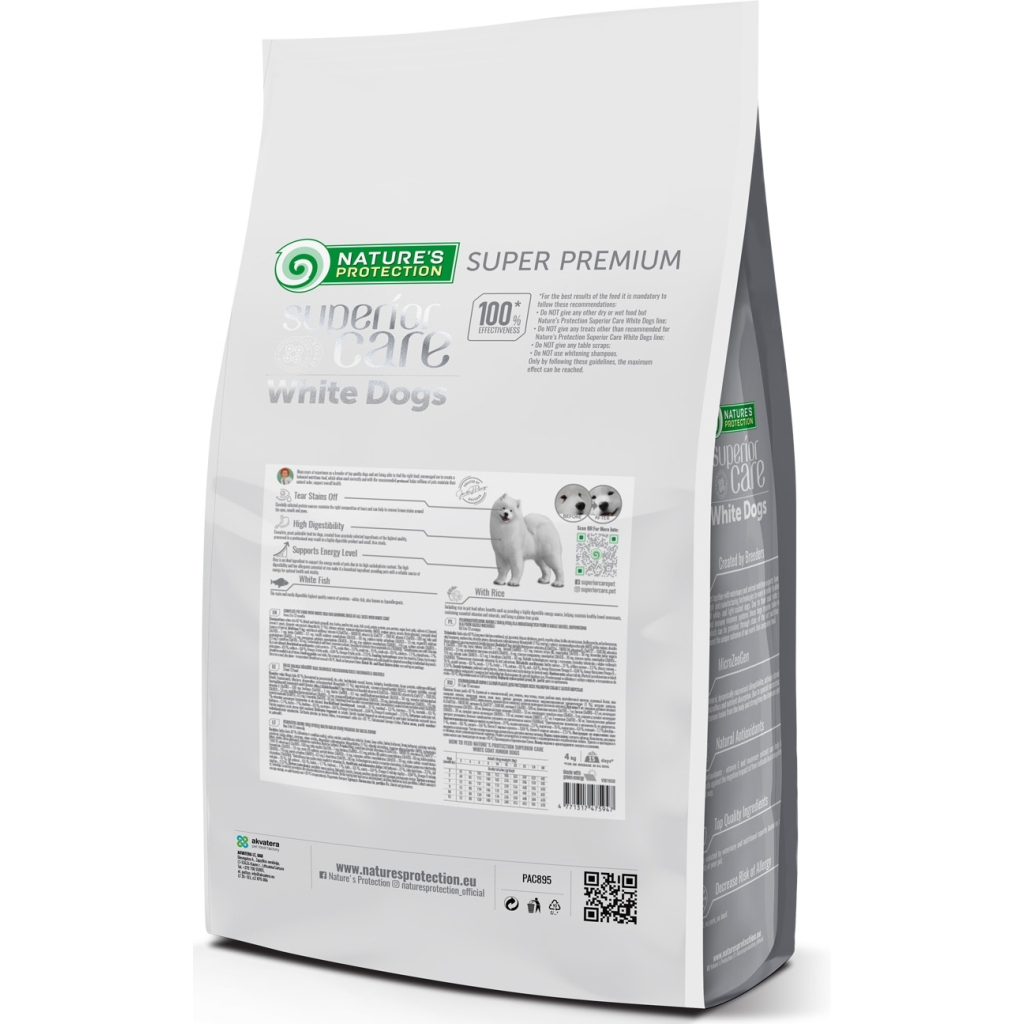 Сухий корм для собак Nature's Protection Superior Care White Dogs White Fish Junior All Sizes 4 кг (NPSC47594)