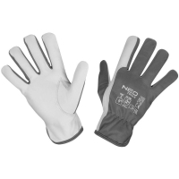 Protective gloves Neo Tools goat skin, grade 9, gray-white (97-656-9)