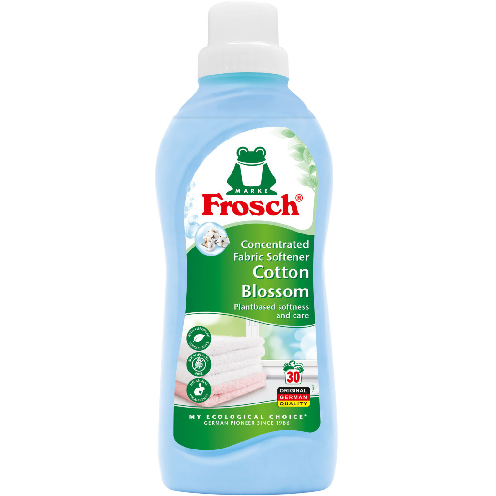 Кондиціонер для білизни Frosch Квіти Бавовни 750 мл (4001499118913/4001499116193)