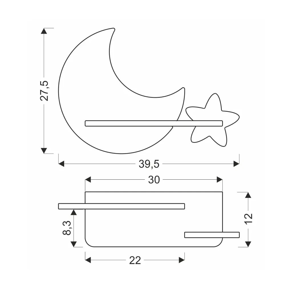 Світильник Candellux MOON (21-75727)