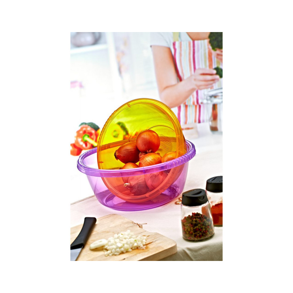 Таз Irak Plastik Круглий Прозорий 2.6 л (6661)