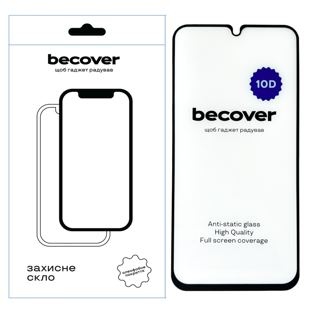 Скло захисне BeCover Samsung Galaxy A34 5G SM-A346 10D Black (711352)