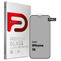 Скло захисне Armorstandart Pro Anti-spy Matte Apple iPhone 16 Black (ARM79397)