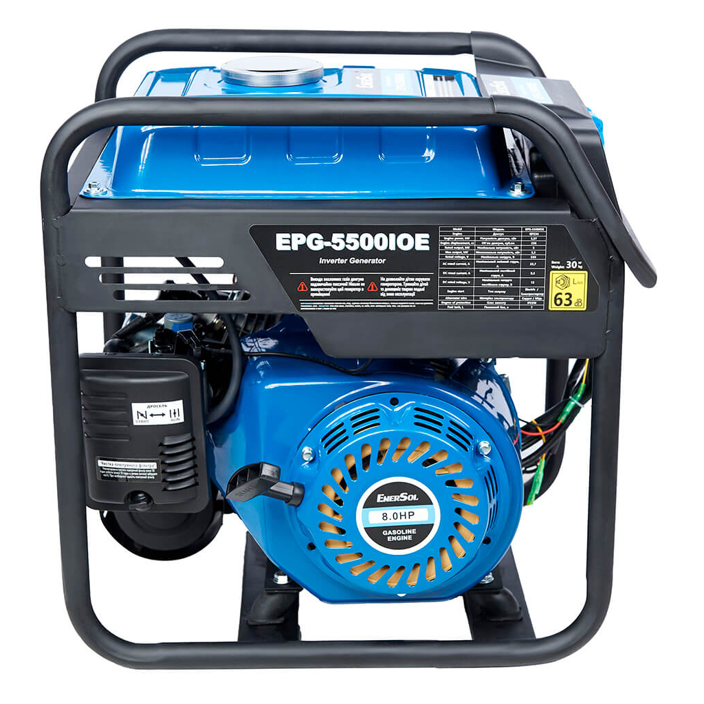Генератор Enersol інверторний, 5.5kW, двигун. GP236, ручний старт (EPG-5500IO)
