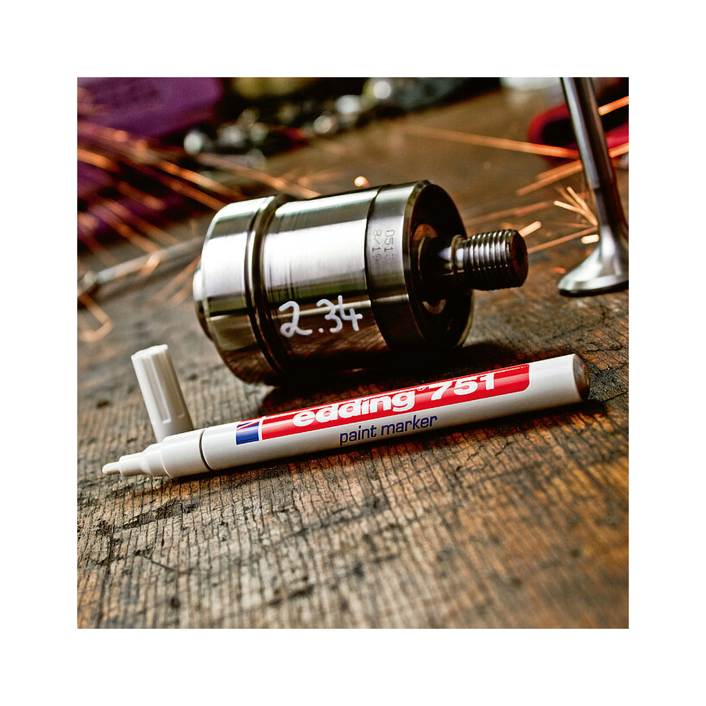 Маркер Edding Paint 1-2 мм круглий чорний (e-751/01)
