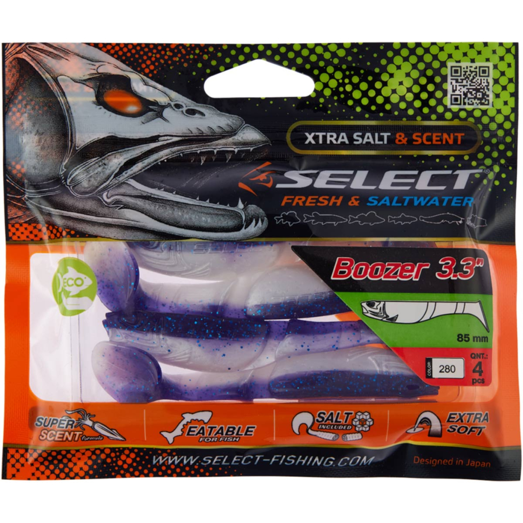 Силікон рибальський Select Boozer 3.3" 280 (4 шт/уп) (1870.71.49) Силікон рибальський Select Boozer 3.3" 280 (4 шт/уп) (1870.71.49)