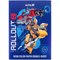 Kite colored paper A4 neon Transformers (10 sheets/ 5 colors) (TF24-252)