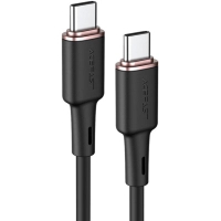Дата кабель USB-C to USB-C 1.2m 3A 60W silicone C2-03 black Acefast (6974316280729)
