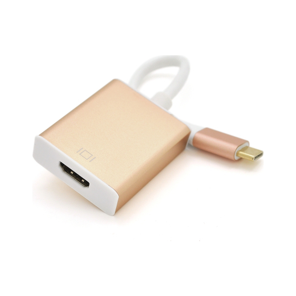Перехідник USB-C to HDMI F 0.1m 4K gold Voltronic (YT-C-Type-C(M)/HDMI(F)) Перехідник USB-C to HDMI F 0.1m 4K gold Voltronic (YT-C-Type-C(M)/HDMI(F))