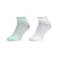 Socks Puma Unisex Quarter 2P 101002001-025 gray, white, menthol 39-42 (8718824798554)