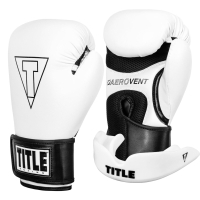 Boxing gloves Title Boxing Vegan Gloves White/Black 8 oz (VGFBG 8 oz WH/BK)