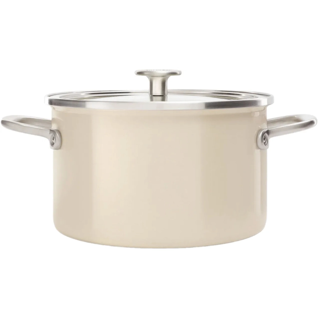 Каструля KitchenAid Steel Core 24 см 6 л мигдалевий крем (CC003269-001) Каструля KitchenAid Steel Core 24 см 6 л мигдалевий крем (CC003269-001)