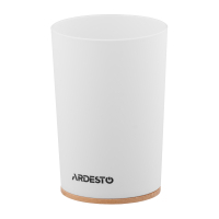 Стакан для ванної кімнати ARDESTO Minimalism Білий (ARHB3105WB)