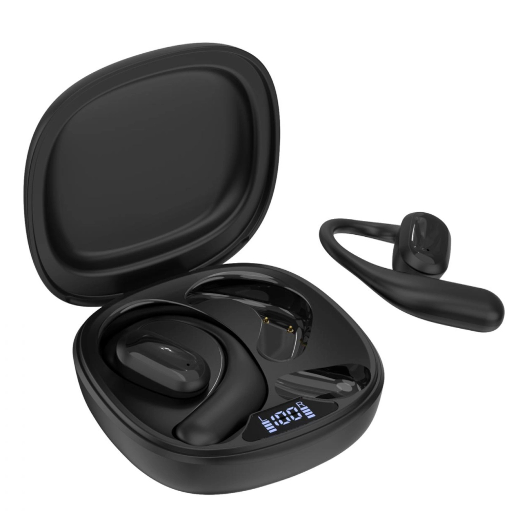 Навушники Choetech Open-ear з LED дисплеєм Black (BH-T25-BK) Навушники Choetech Open-ear з LED дисплеєм Black (BH-T25-BK)