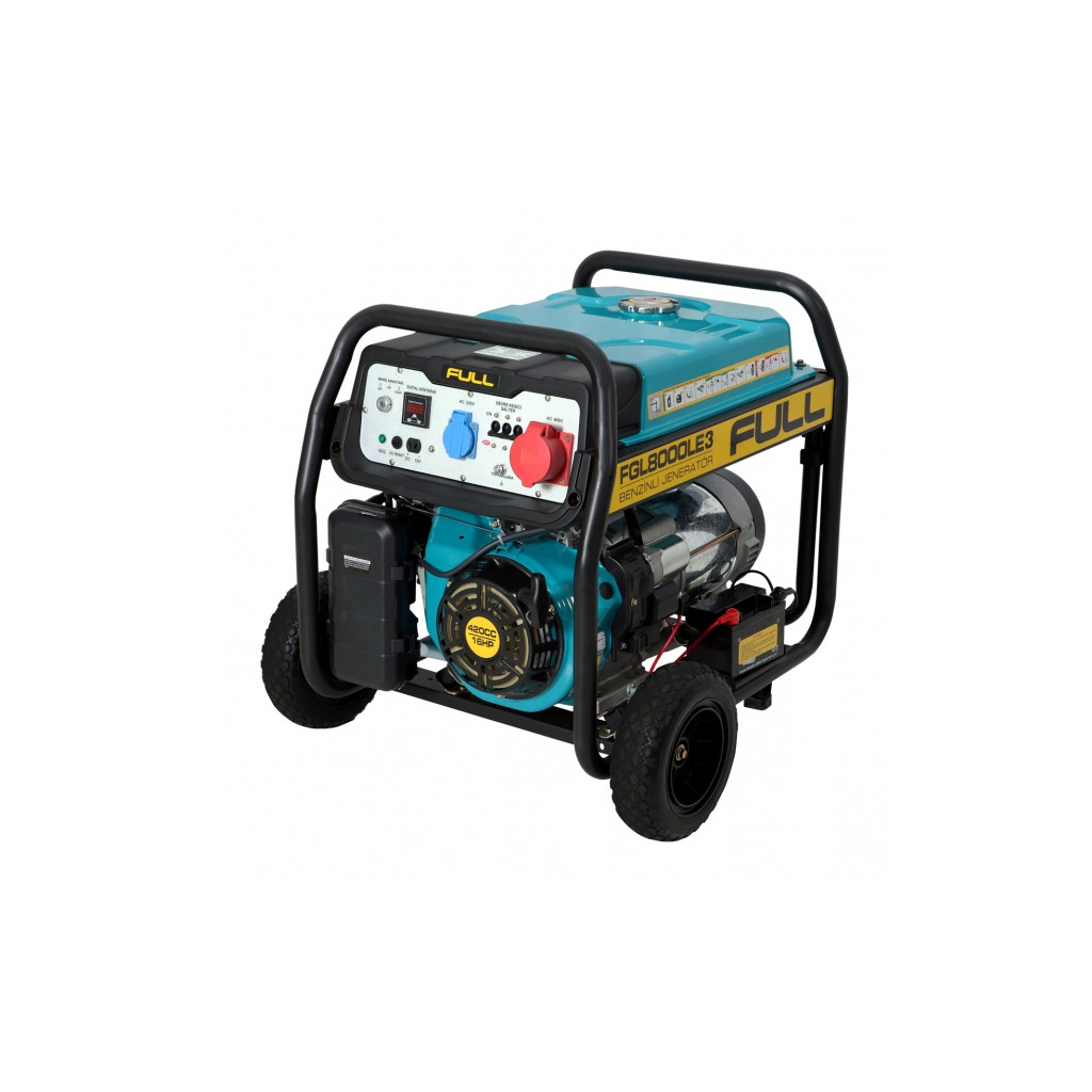 Генератор FULL FGL8000LE3, 3-ф. 380/220V, 11kVA/8.8kW, 25 л, 2.4 л/год, стартер (FGL8000LE3) Генератор FULL FGL8000LE3, 3-ф. 380/220V, 11kVA/8.8kW, 25 л, 2.4 л/год, стартер (FGL8000LE3)