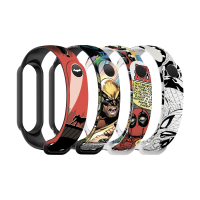 Ремінець до фітнес браслета Armorstandart комплект 4шт Xiaomi Mi Band 7/6/5 Superhero (ARM59728)