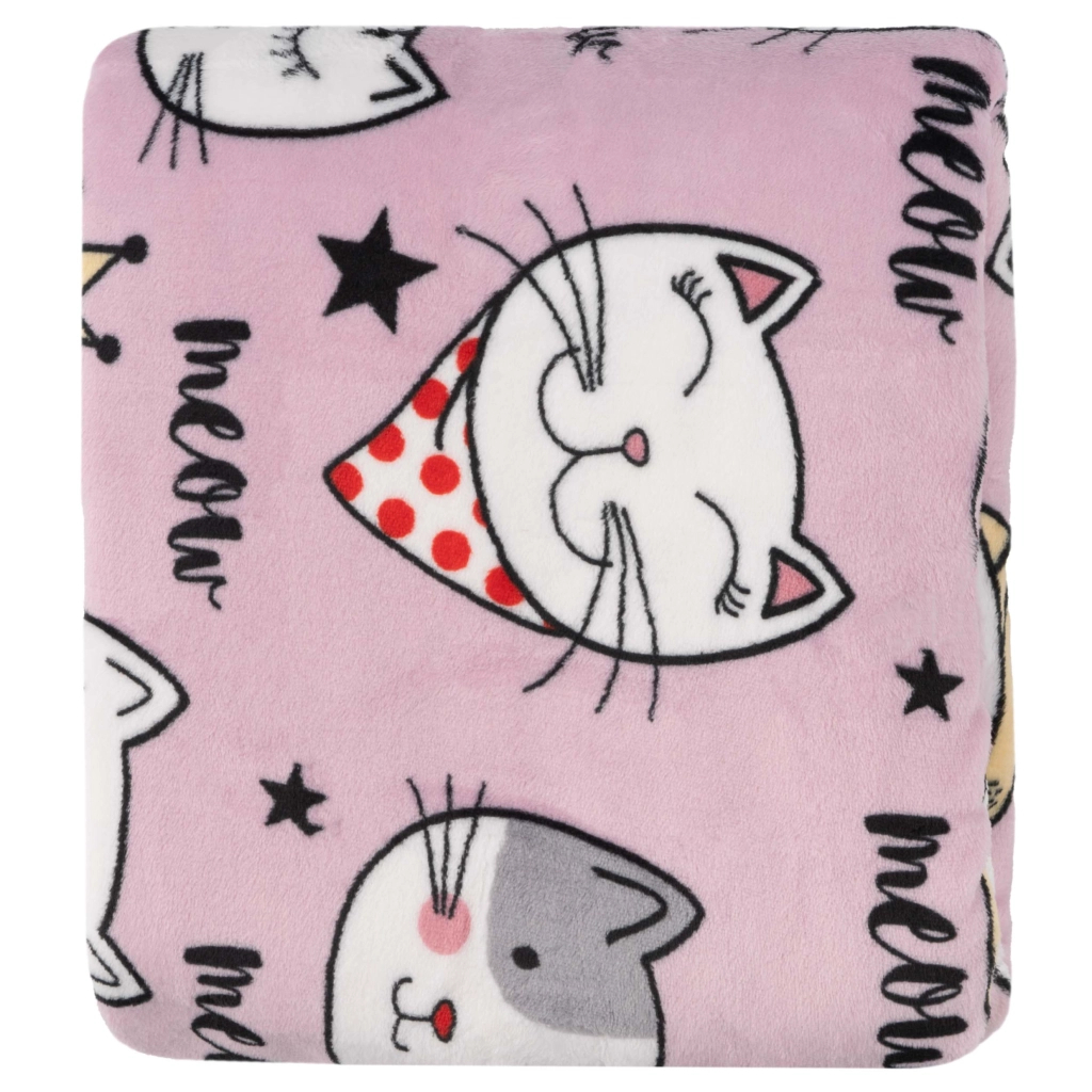 Плед Ardesto Flannel 100% поліестер, котики 160х200 см (ART0132PB) Плед Ardesto Flannel 100% поліестер, котики 160х200 см (ART0132PB)