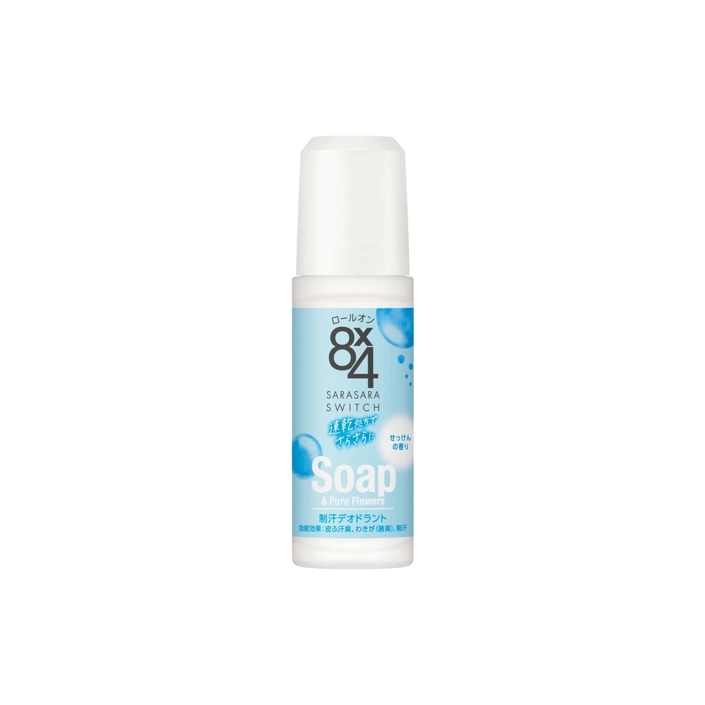 Антиперспірант Kao Biore 8x4 Aroma Switch Deodorant Roll-On Aромат свіжості 45 мл (4901301332332)