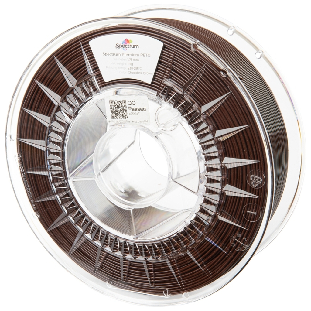 Пластик для 3D-принтера Spectrum PET-G Premium 1.75mm 1kg Brown, Chocolate (80598)