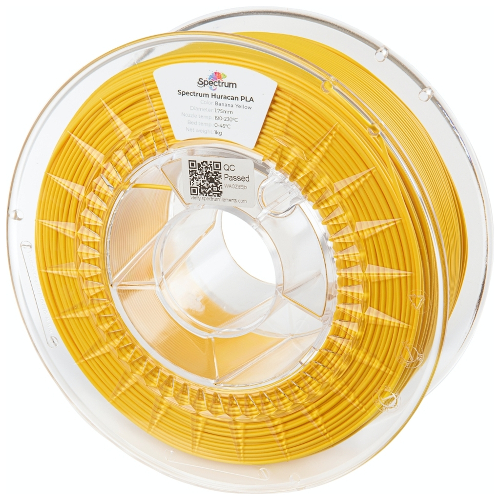 Пластик для 3D-принтера Spectrum PLA Huracan PLA 1.75mm 1kg BANANA YELLOW (80921)