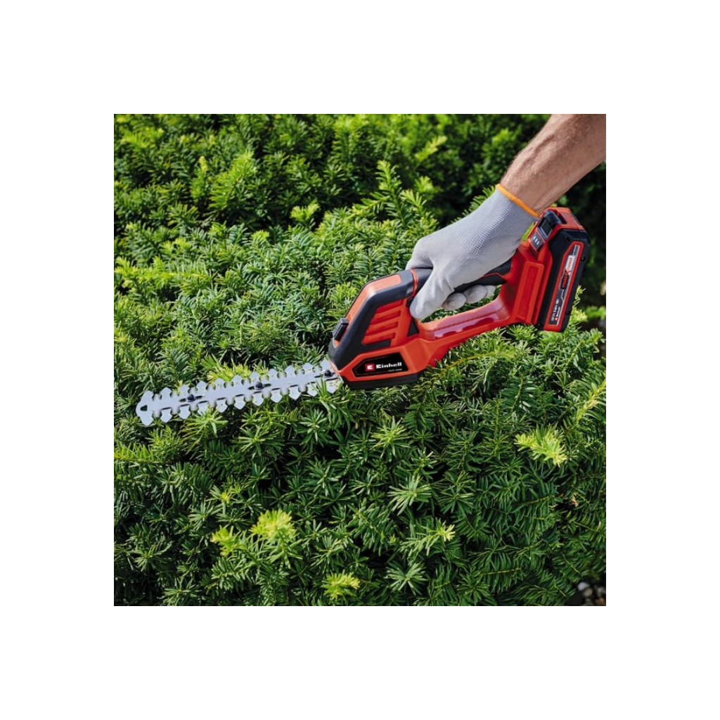 Кущоріз Einhell GE-CG 18/100 Li Kit, 18V, PXC, 1×2.5Ah, 10cm, крок 8mm, ЗП (3410313K)
