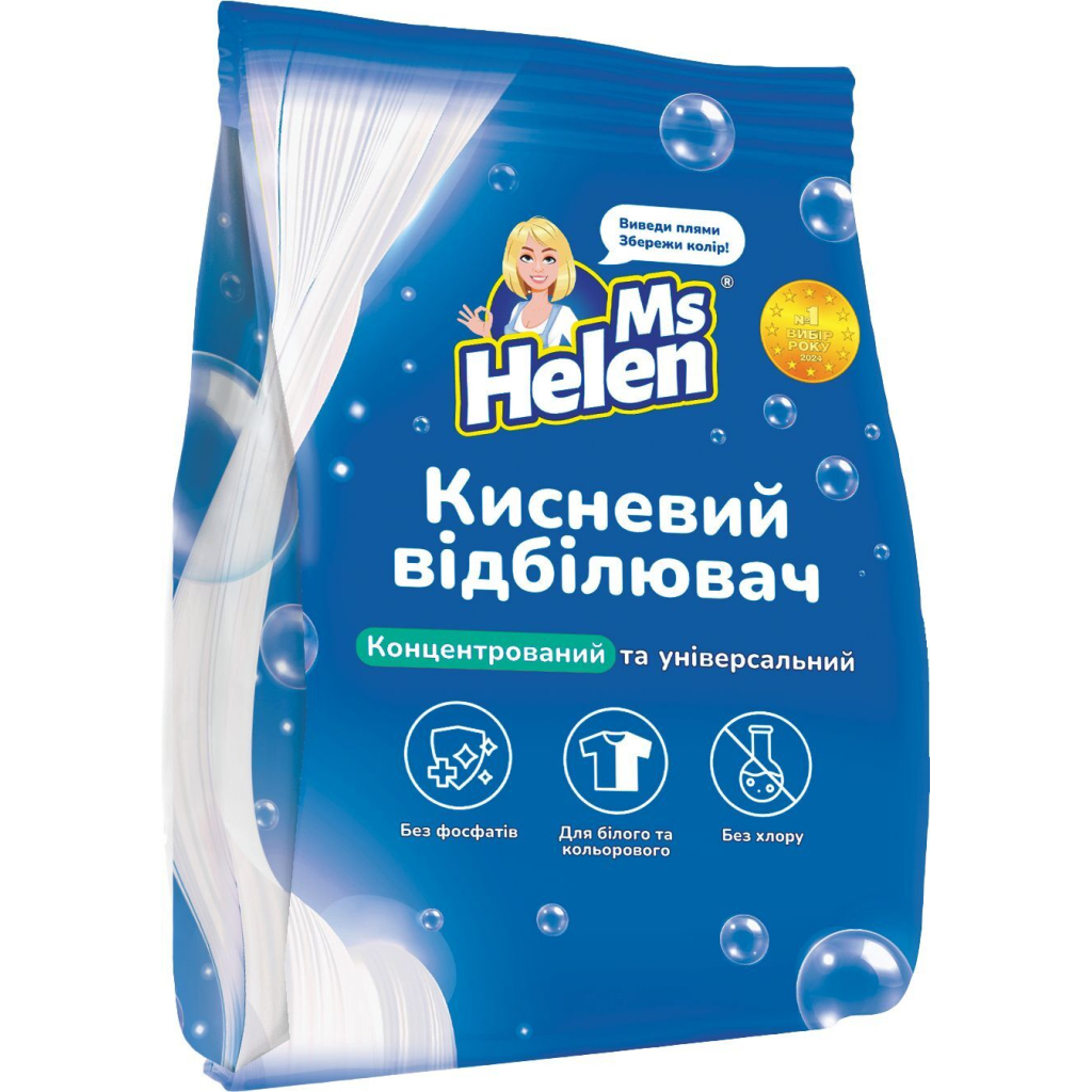 Відбілювач Ms Helen Кисневий 900 г (4820281850295) Відбілювач Ms Helen Кисневий 900 г (4820281850295)