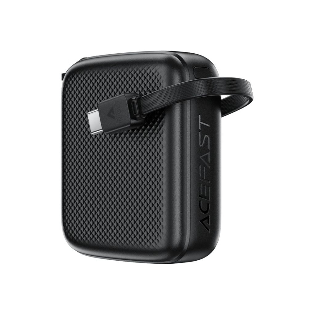 Повербанк Acefast 10000mAh, 20W, PD, QC/3.0, build Type-C cable, M15, Black (6974316283973) Повербанк Acefast 10000mAh, 20W, PD, QC/3.0, build Type-C cable, M15, Black (6974316283973)